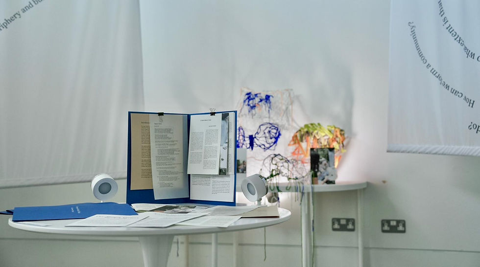 Our beautiful publication on display at our Degree Show!