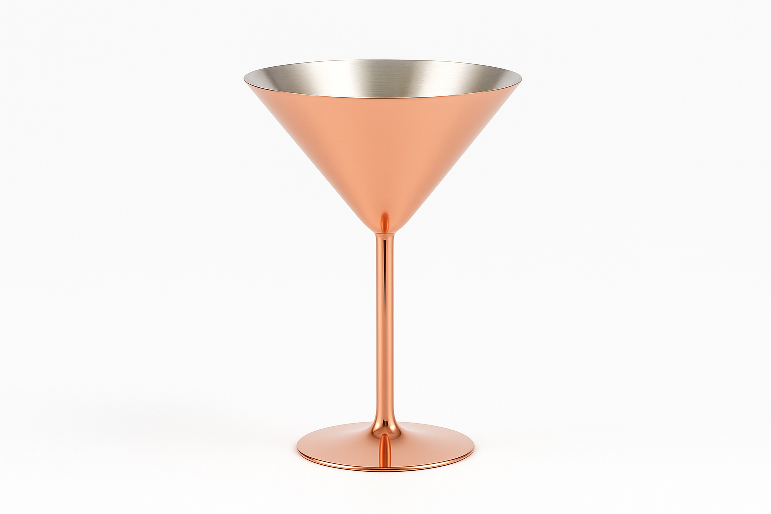 Copper Martini Glass