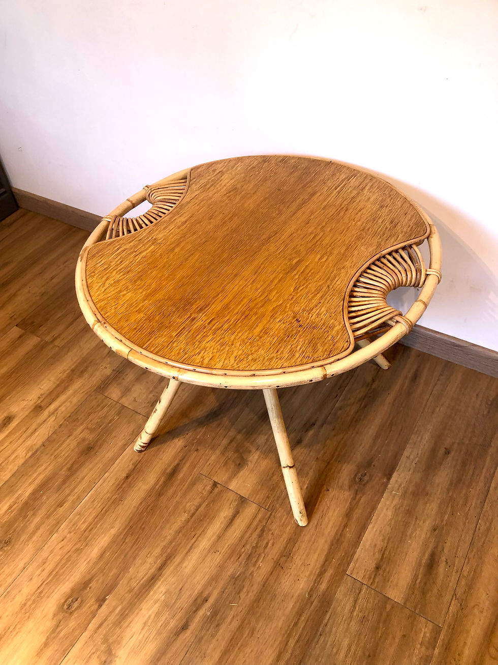 Miniature : Table basse rotin