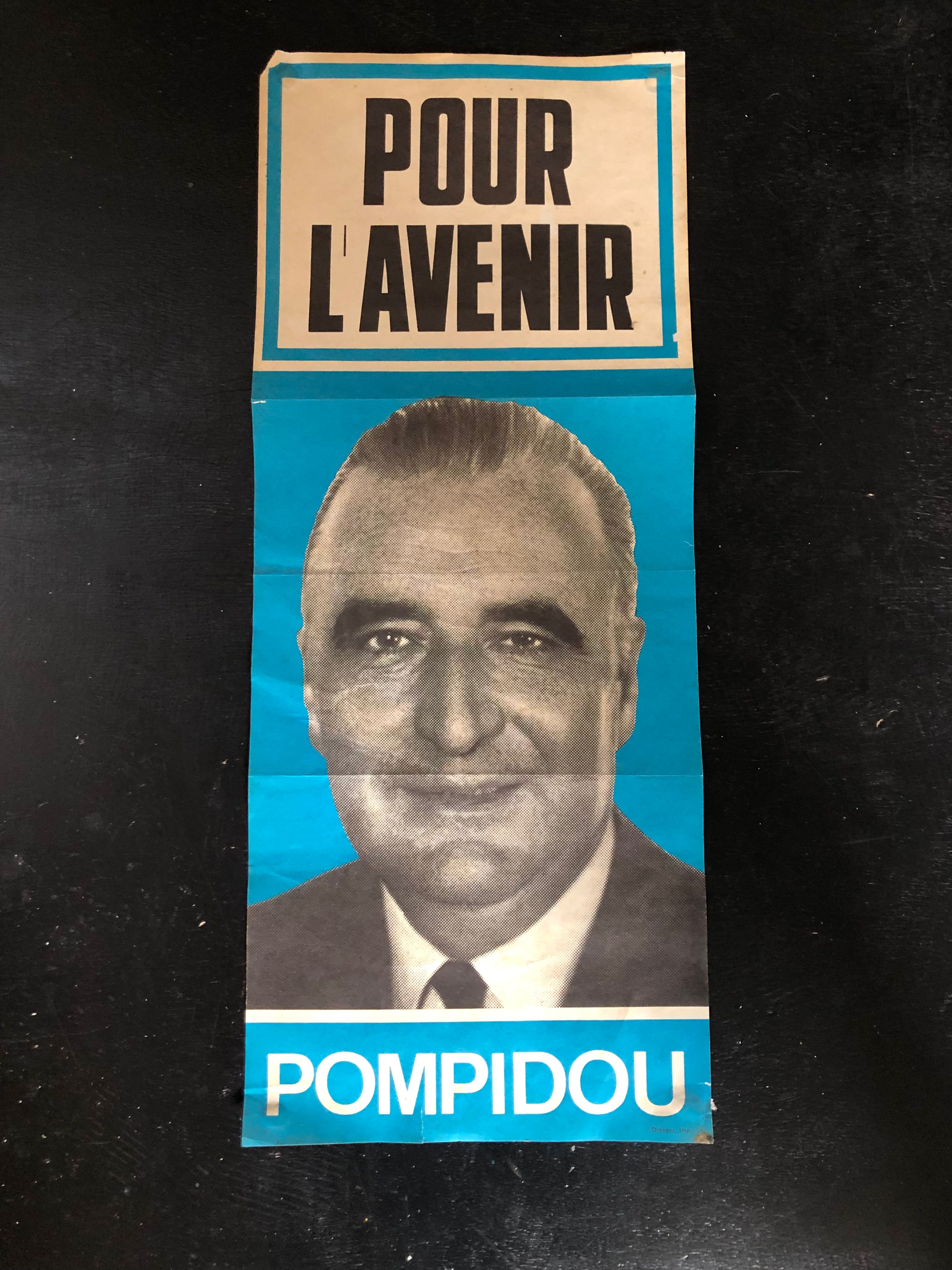 Affiche Pompidou 