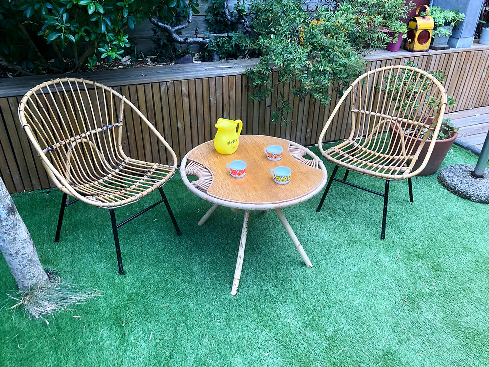 Miniature : Fauteuils rotin adulte 