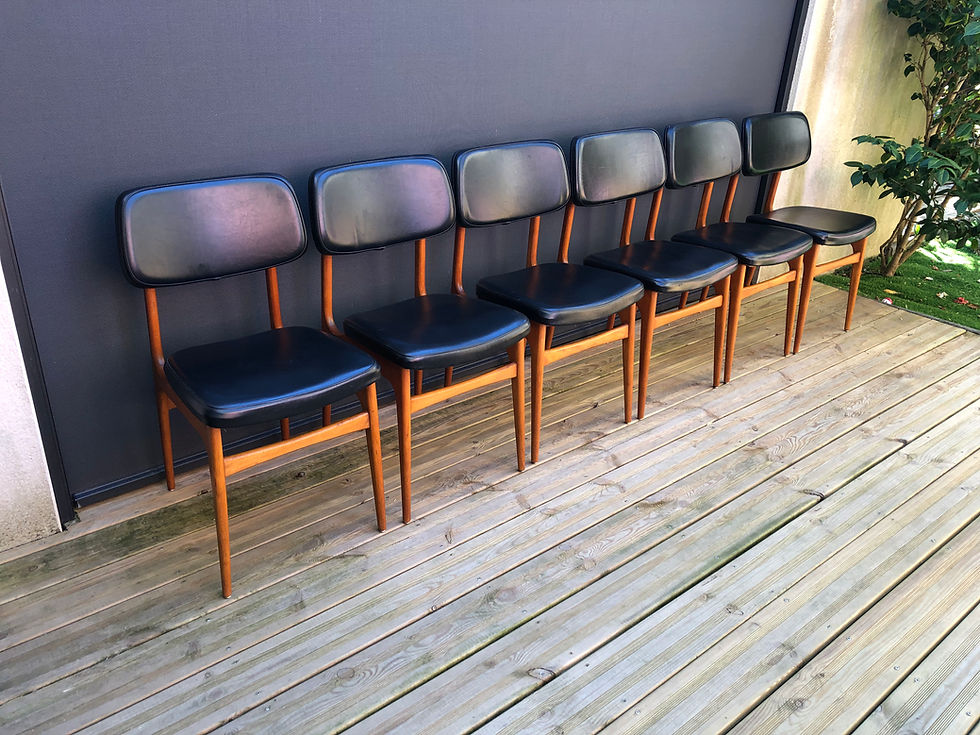 Miniature : Série de 6 chaises scandinaves 