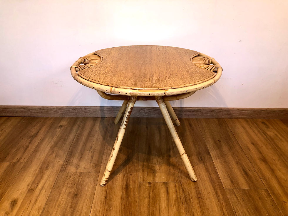 Miniature : Table basse rotin