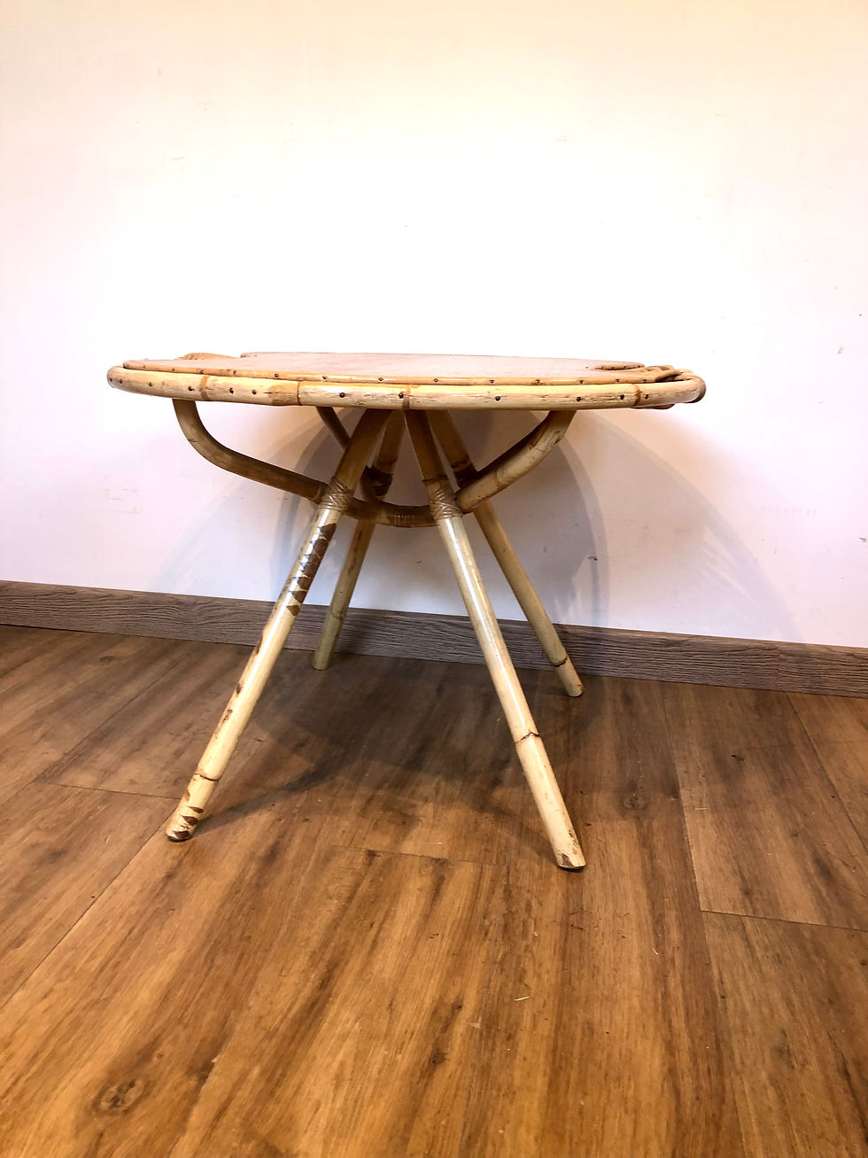 Miniature : Table basse rotin