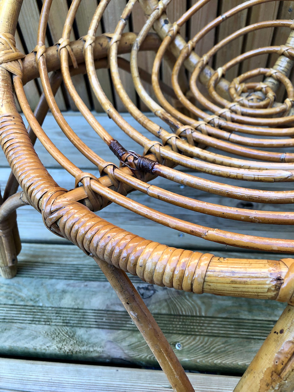 Miniature : Fauteuil rotin enfant 