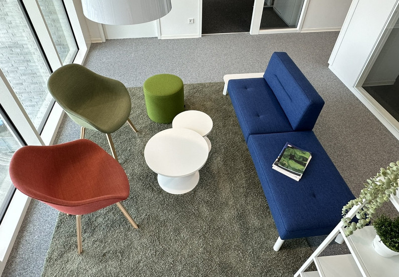 Sofaecke von oben fotografiert