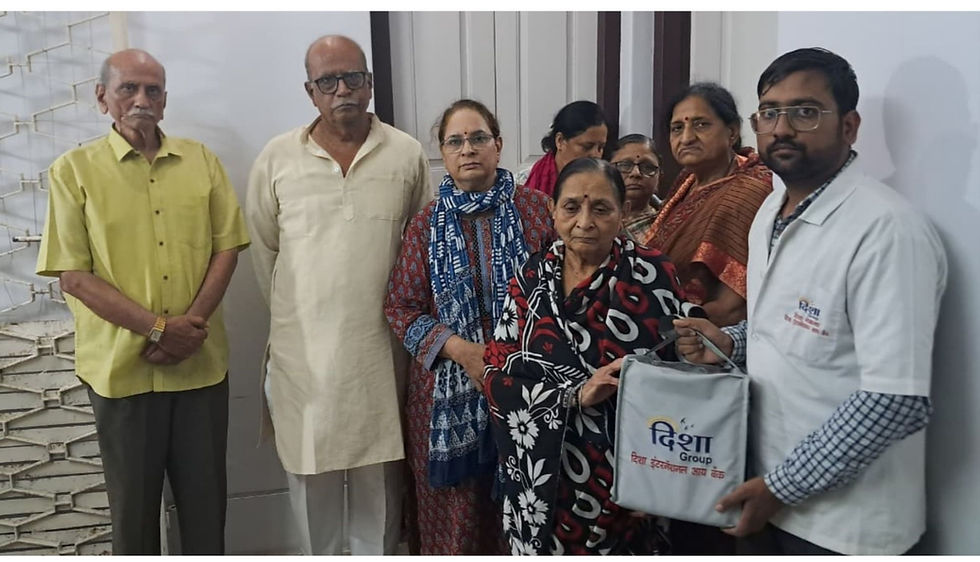 Deshmukh Family donated the eyes of Late Bhaurao Tulshiram Deshmukh in DEF's Deesha International Eye Bank