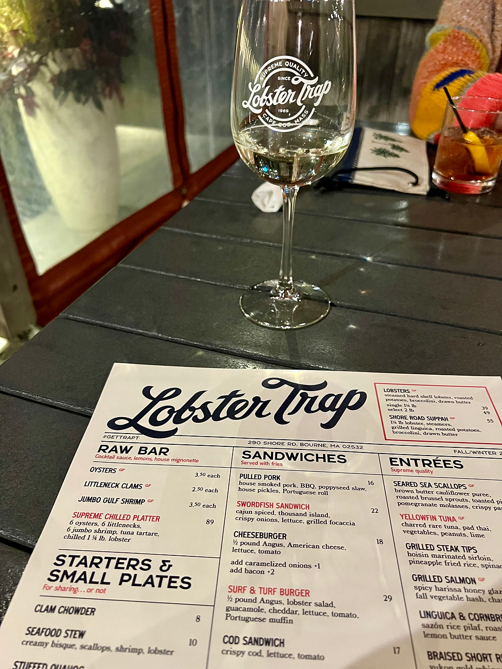 Dinner at The Lobster Trap