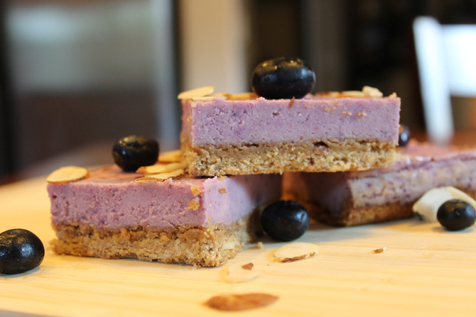 Vegan Blueberry "Cheese" Cake