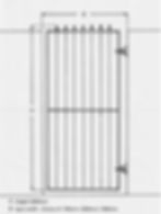 Tall gate dimensions