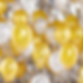 Gold and White Balloons