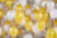 Gold and White Balloons