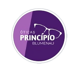 Logo da Óticas Princípio Blumenau com assessoria em licitação e venda para governo