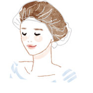 20〜40代・大人女性向け美容＆ストレッチHOW TOイラスト｜美容・ライフスタイル・セルフケア｜広告・書籍・CM向け｜大人の甘さとビター｜Takako