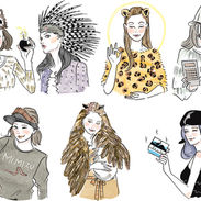 講談社｜web・SNS向け｜女性向け・占い／診断イラスト｜Takako