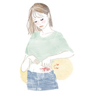 20〜40代・大人女性向け美容＆ストレッチHOW TOイラスト｜美容・ライフスタイル・セルフケア｜大人の甘さとビター｜Takako