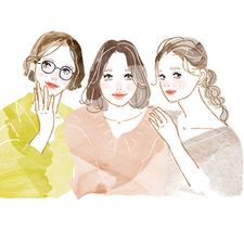 【Web】スキンケア「Collage」ポイントイラスト