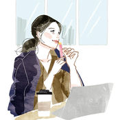20〜50代女性向け・日常の食事＆カフェシーンのイラスト｜食事・グルメ・ライフスタイル｜広告・Web・CM向け｜大人の甘さとビター｜Takako