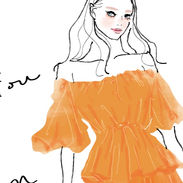 ファッションECサイト｜DM用イラスト｜大人女性向け｜大人の甘さとビター｜Takako