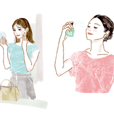 Takako_アテニア会報誌イラスト_美容イラスト_広告