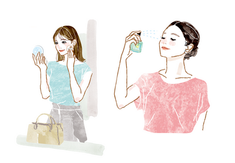 20〜40代・大人女性向け美容＆ストレッチHOW TOイラスト｜美容・ライフスタイル・セルフケア｜大人の甘さとビター｜Takako