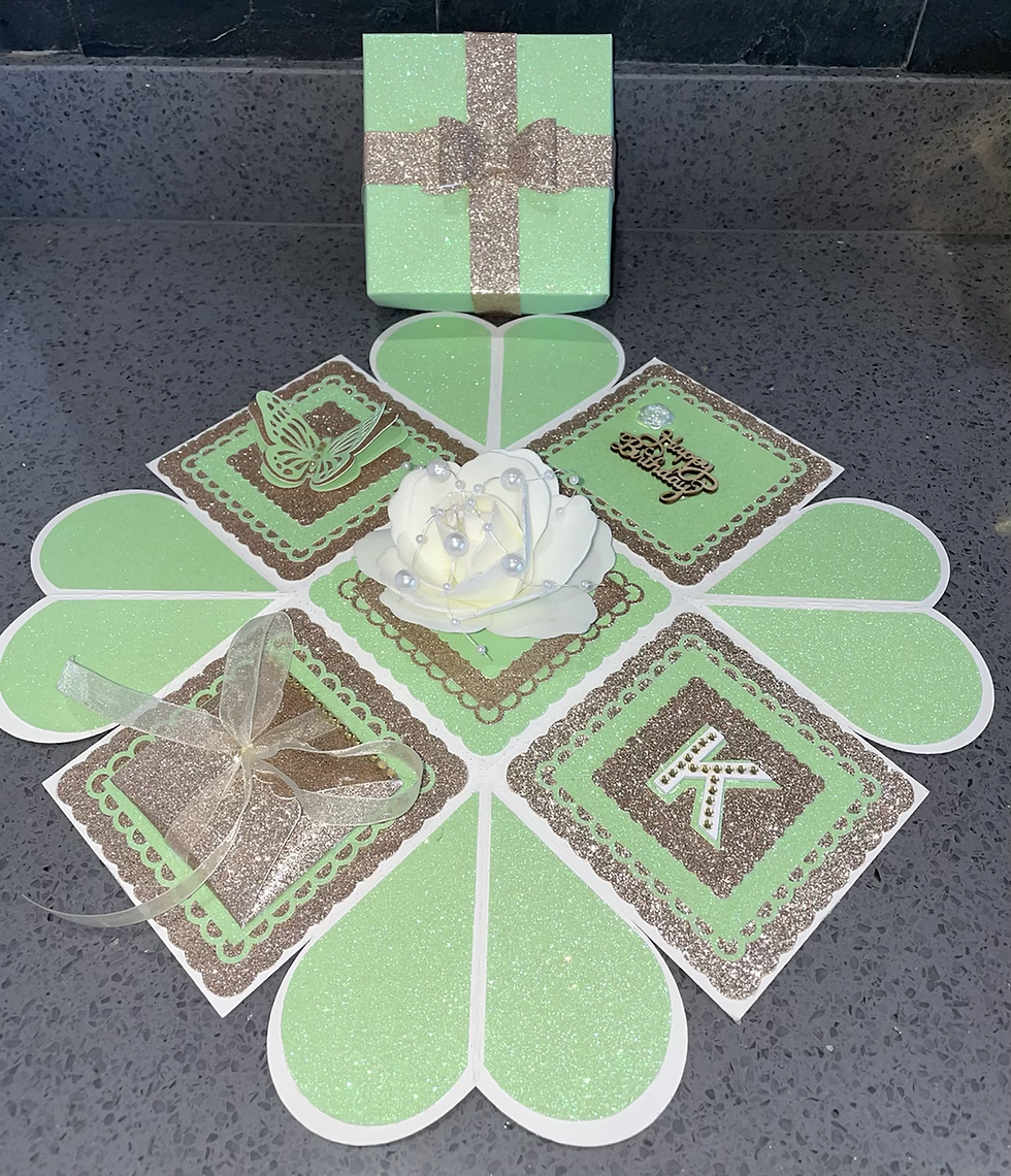 Thumbnail: Handmade personalised pop up box card