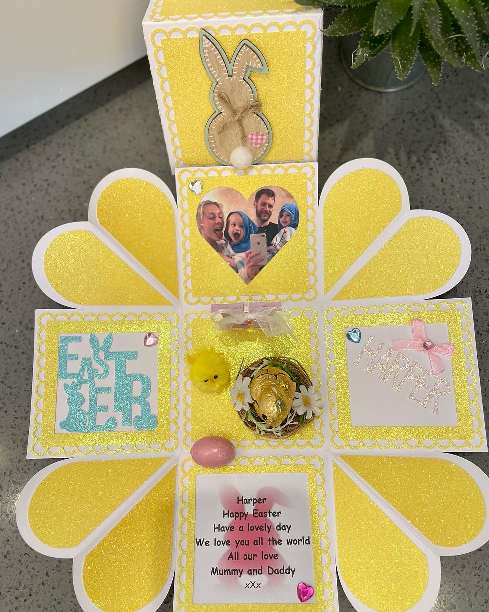 Thumbnail: Handmade Easter pop up box cards 