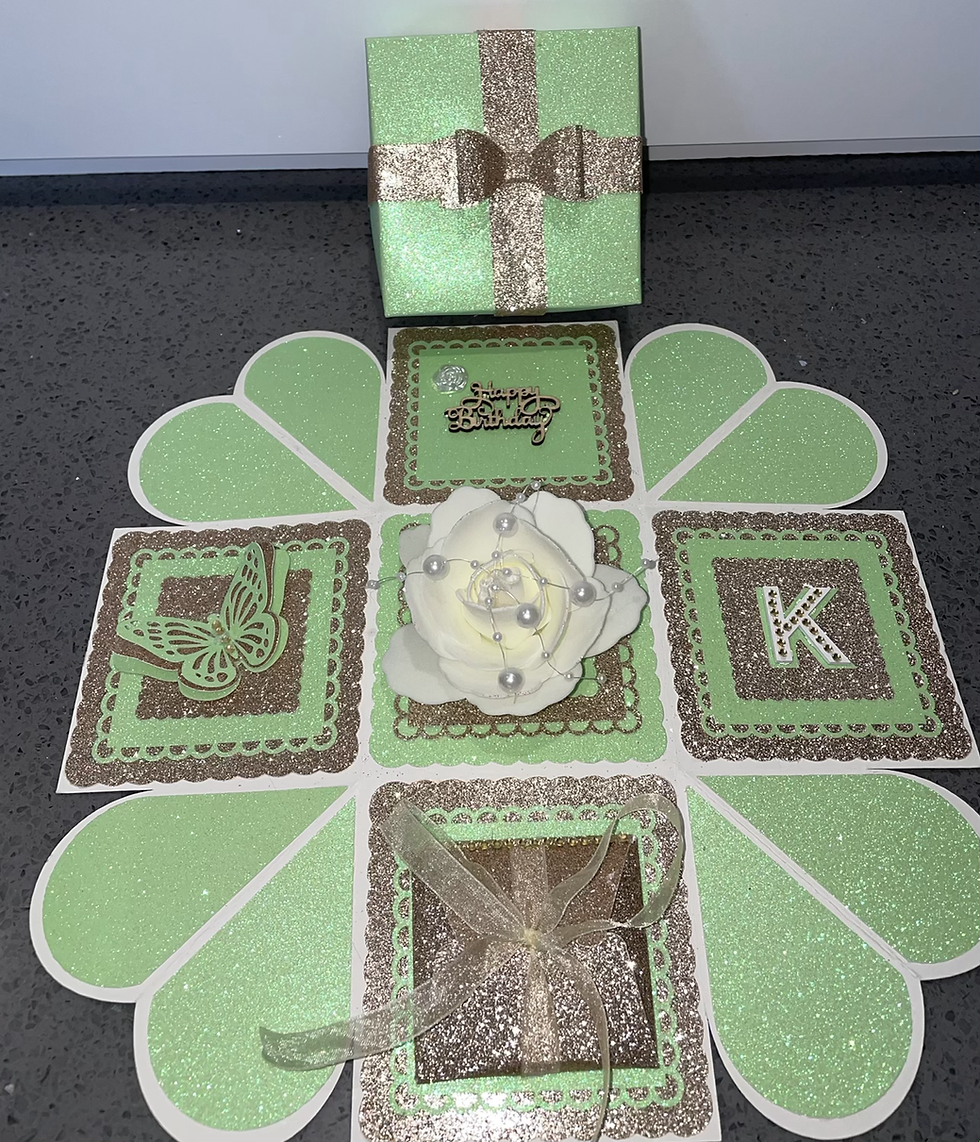 Thumbnail: Handmade personalised pop up box card