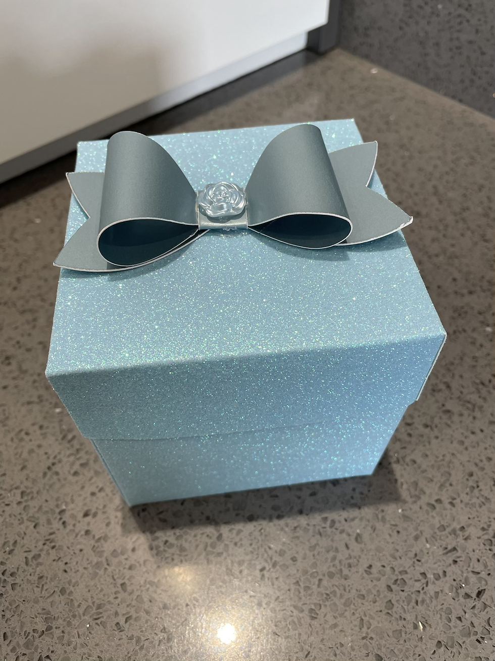 Handmade personalised birthday age 3D box card