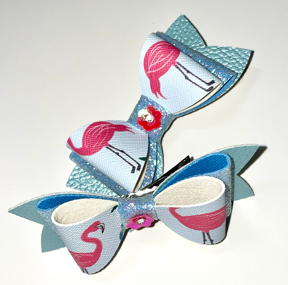 Thumbnail: Handmade Hair Bow Clips pack of 2