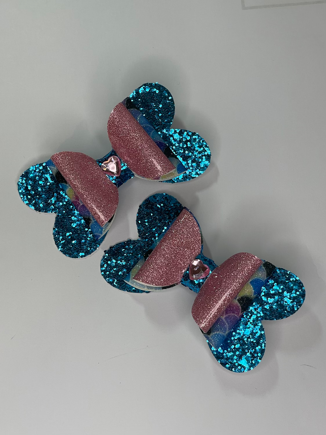 Beautifully handmade hair bow clips pack of 2