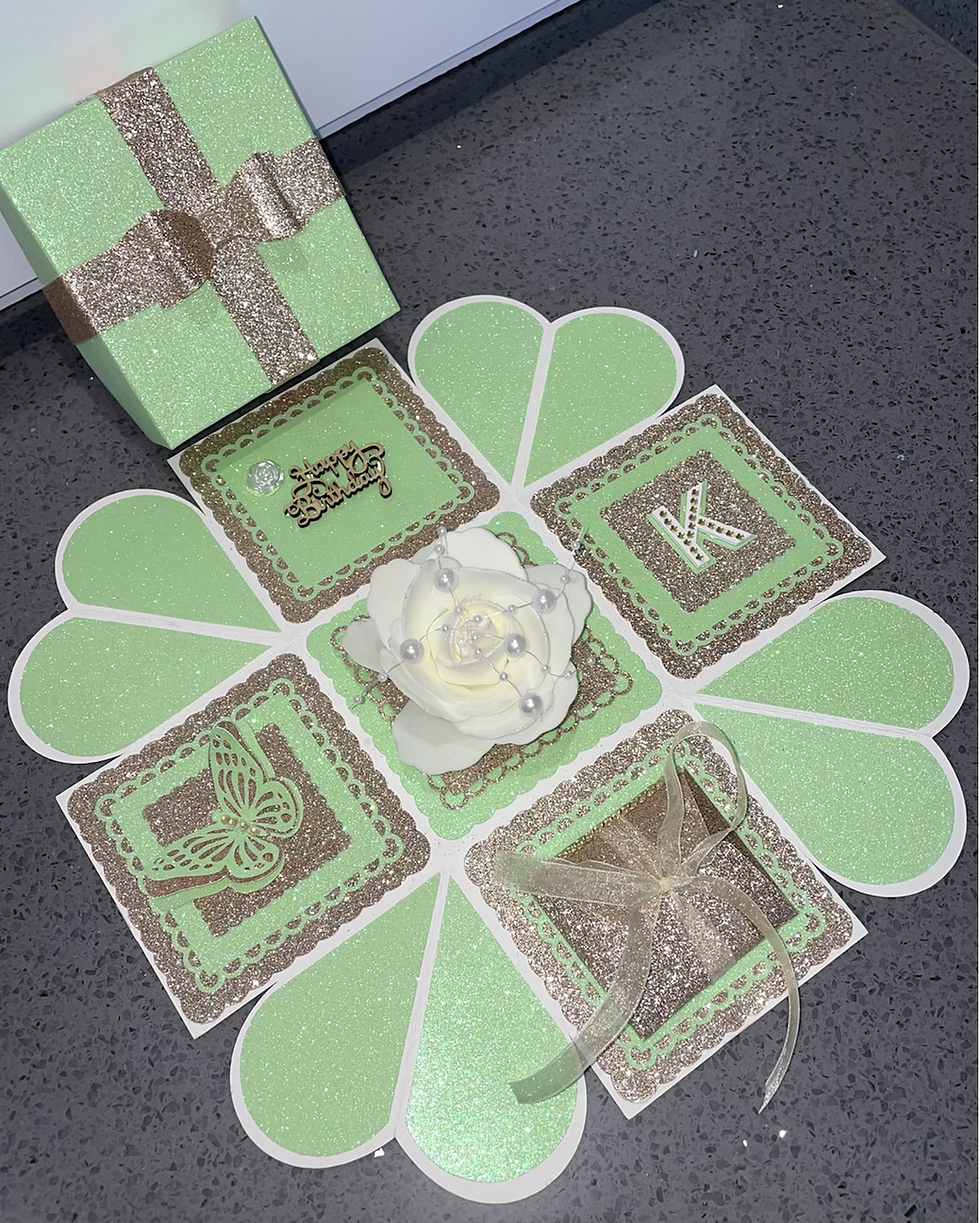 Thumbnail: Handmade personalised pop up box card