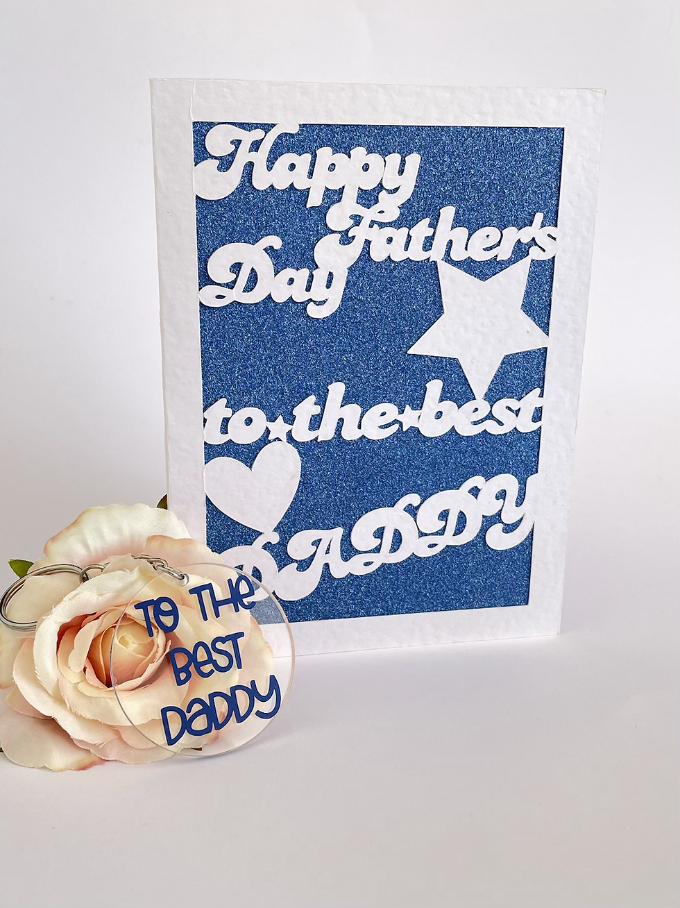 Father’s Day card and key ring combo