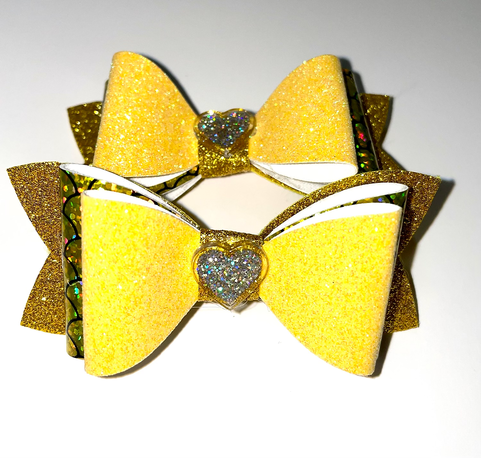 Thumbnail: Handmade Hair Bow Clips pack of 2
