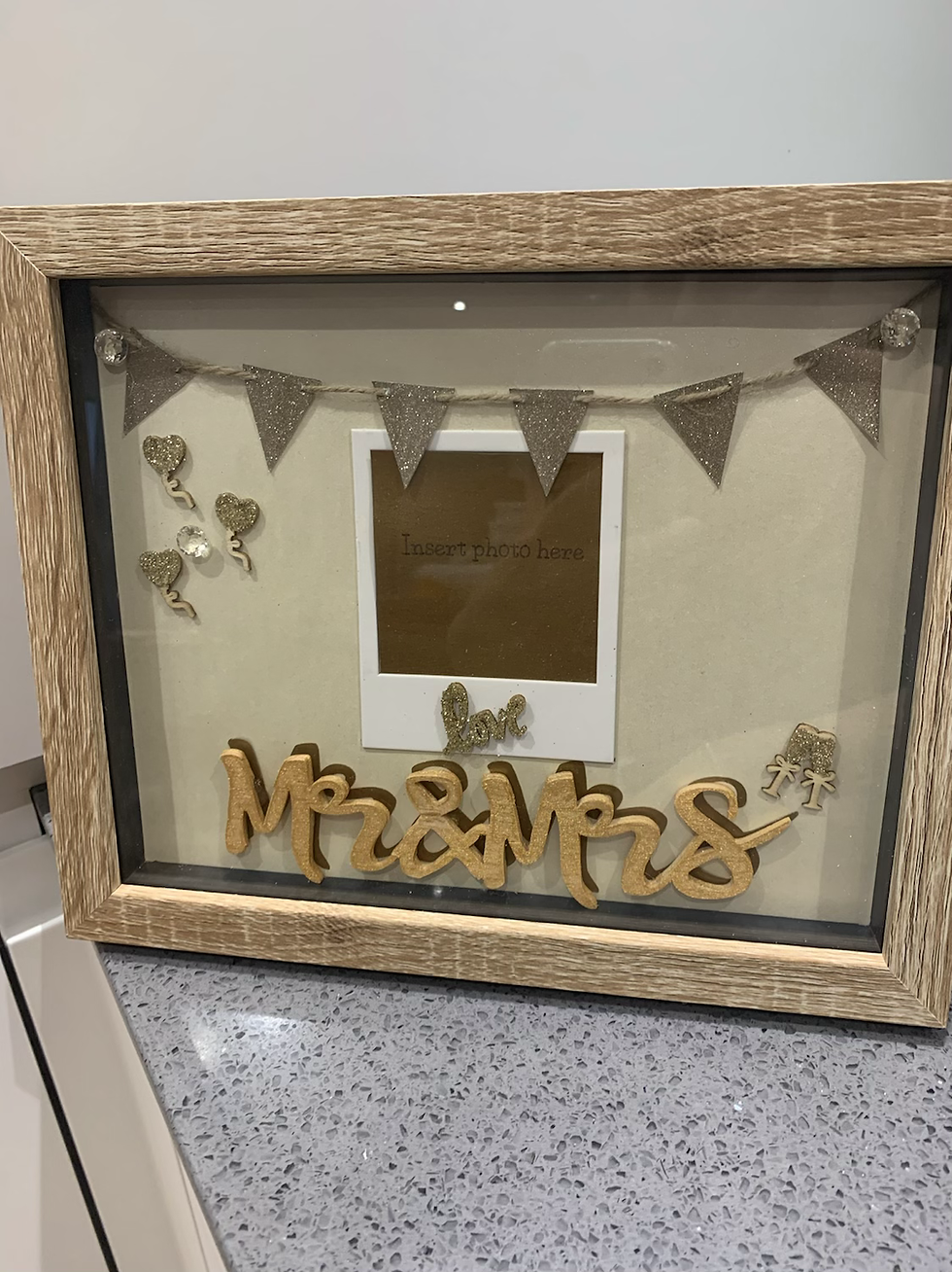 Thumbnail: Mr&Mrs wedding gift photo box frame 
