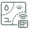 Icon: irrigation, infrastructure, and smart systems