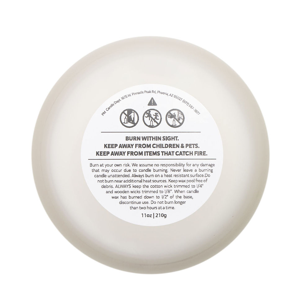 Thumbnail: Frosted Glass Candle, 11oz
