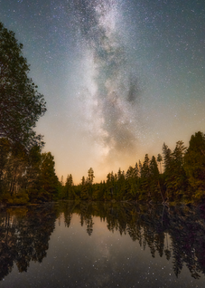 Emil Jobäcker fotograf Vederydssjön vintergatan natt Milkyway nightscape