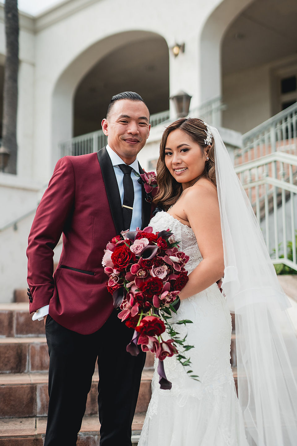 Romantic Newly wed portraits at Los Coyotes Country Club in Buena Park, California taken by Alvis Pham Photography, SoCal Photographer in Orange County