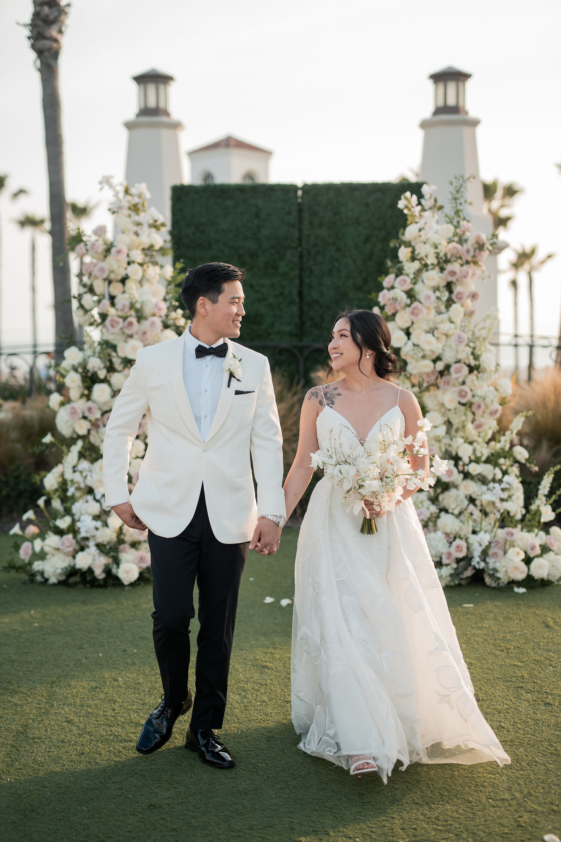 Bride and groom at Hyatt Beach Front Resort Wedding in Huntington Beach shot by Alvis Pham Photography, Orange County Photographer