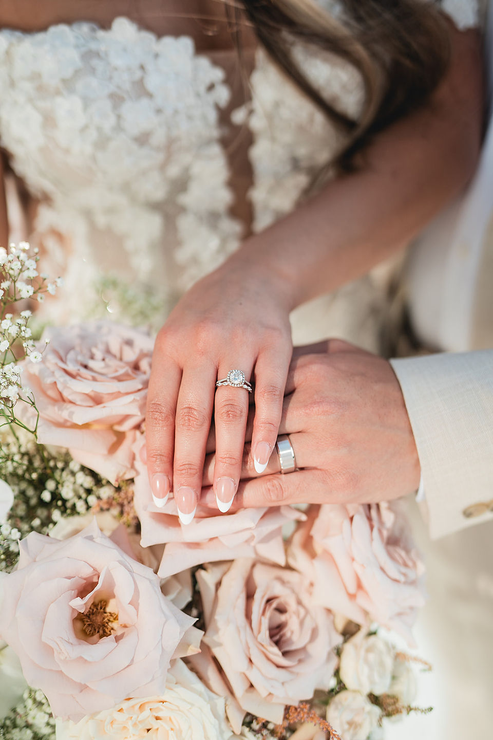 Bride and groom ring close up before ceremony at The Lane in San Diego photographed by Alvis Pham Photography, Orange County California Award-winning Wedding Photographer