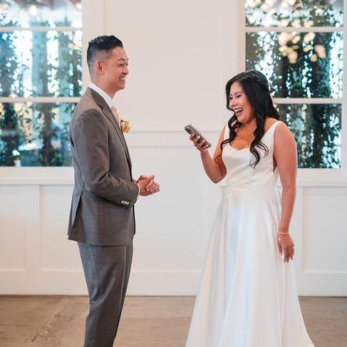 Bride and groom give private vows at The Richland photo by Alvis Pham Photography, Orange County California Wedding Photographer