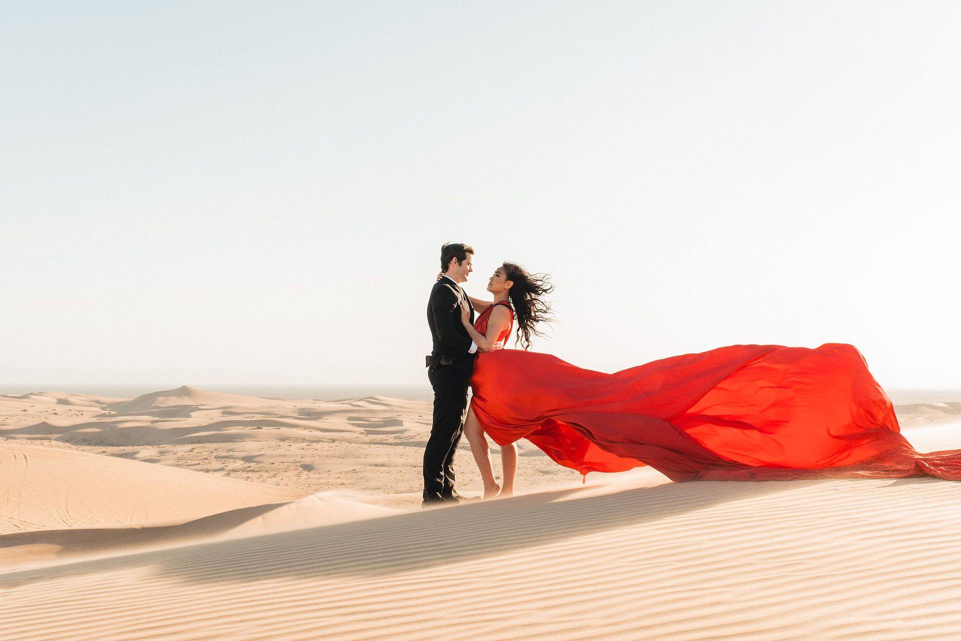Photo Shoot at Glamis Sand Dunes shot by Alvis Pham Photography, Orange County Wedding Photographer