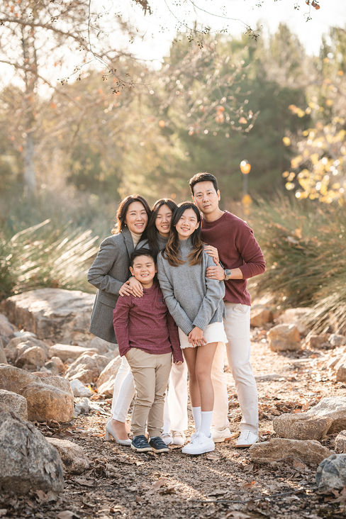 Family in the fall at Jeffrey Open Space Trail