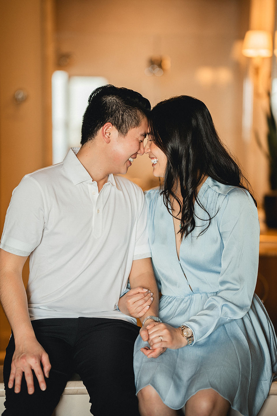 Surprise proposal photoshoot shot by Paper Birch Collective, Orange County wedding photographer, with The Charming Picnic