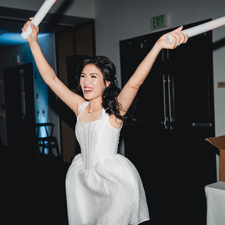 Bride with glow sticks at Aliso Viejo by Wedgewood Weddings by Alvis Pham Photography, Orange County California Wedding Photographer