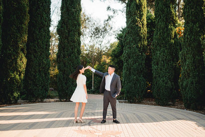 Engagement photo shoot session at Laguna Niguel Botanical Preserve shot by Alvis Pham Photography, Orange County Wedding Photographer