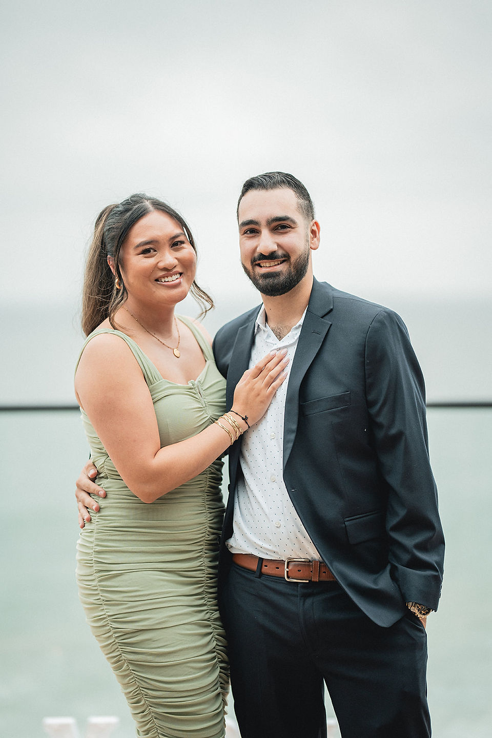 A beautiful surprise wedding engagement proposal decorated by The Charming Picnic at Surf and Sand Resort in Laguna Beach, photo by Paper Birch Collective California Wedding Photographer