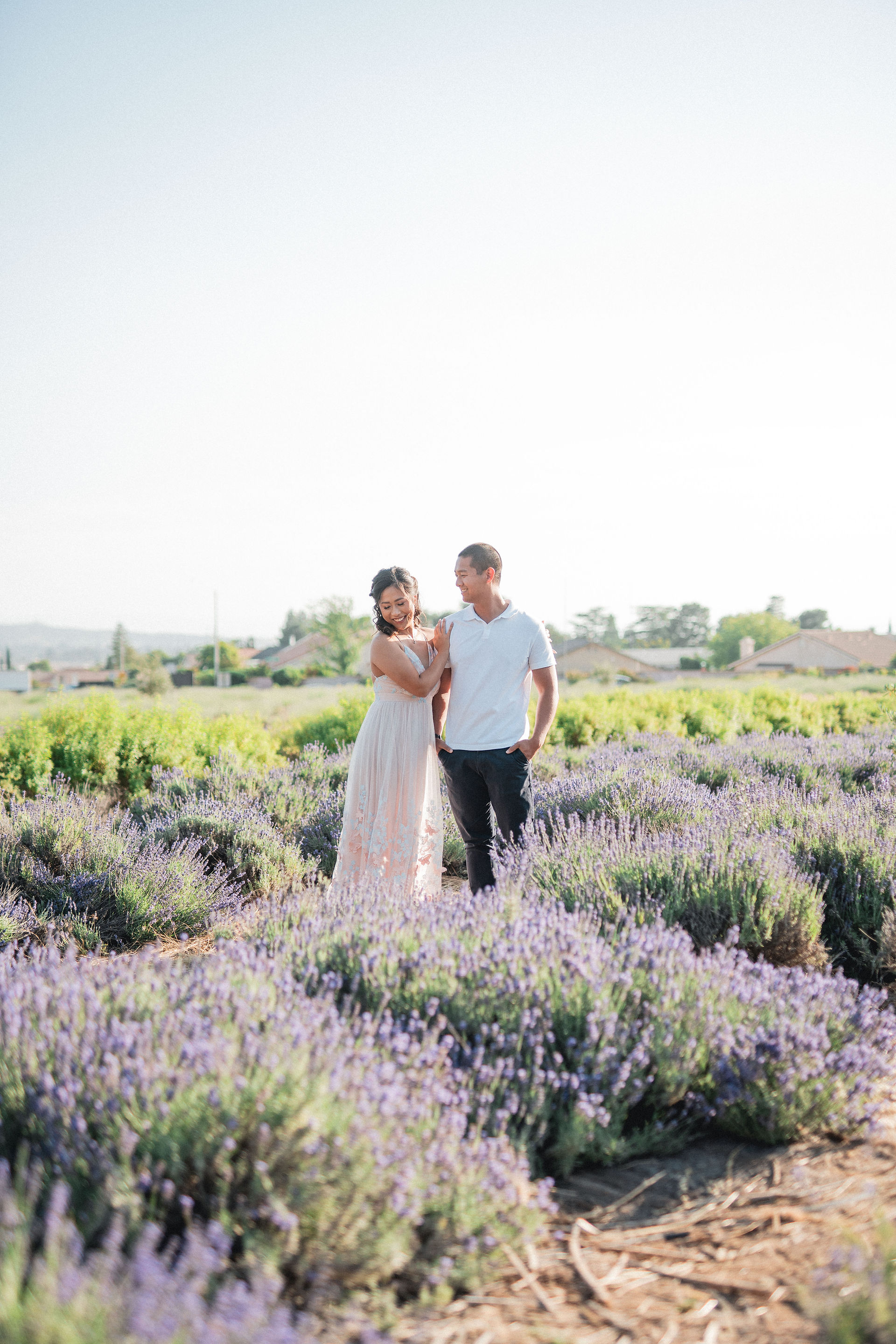 Lavender Field Engagement Session at 123 Farm shot by Alvis Pham Photography, Orange County Wedding Photographer