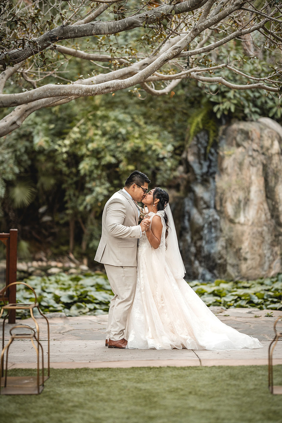 Award-winning wedding photography  of bride and groom by Paper Birch Collective, OC Wedding Photographers and Videographers shot at the Botanica in Oceanside California